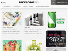 Tablet Screenshot of packagingoftheworld.com